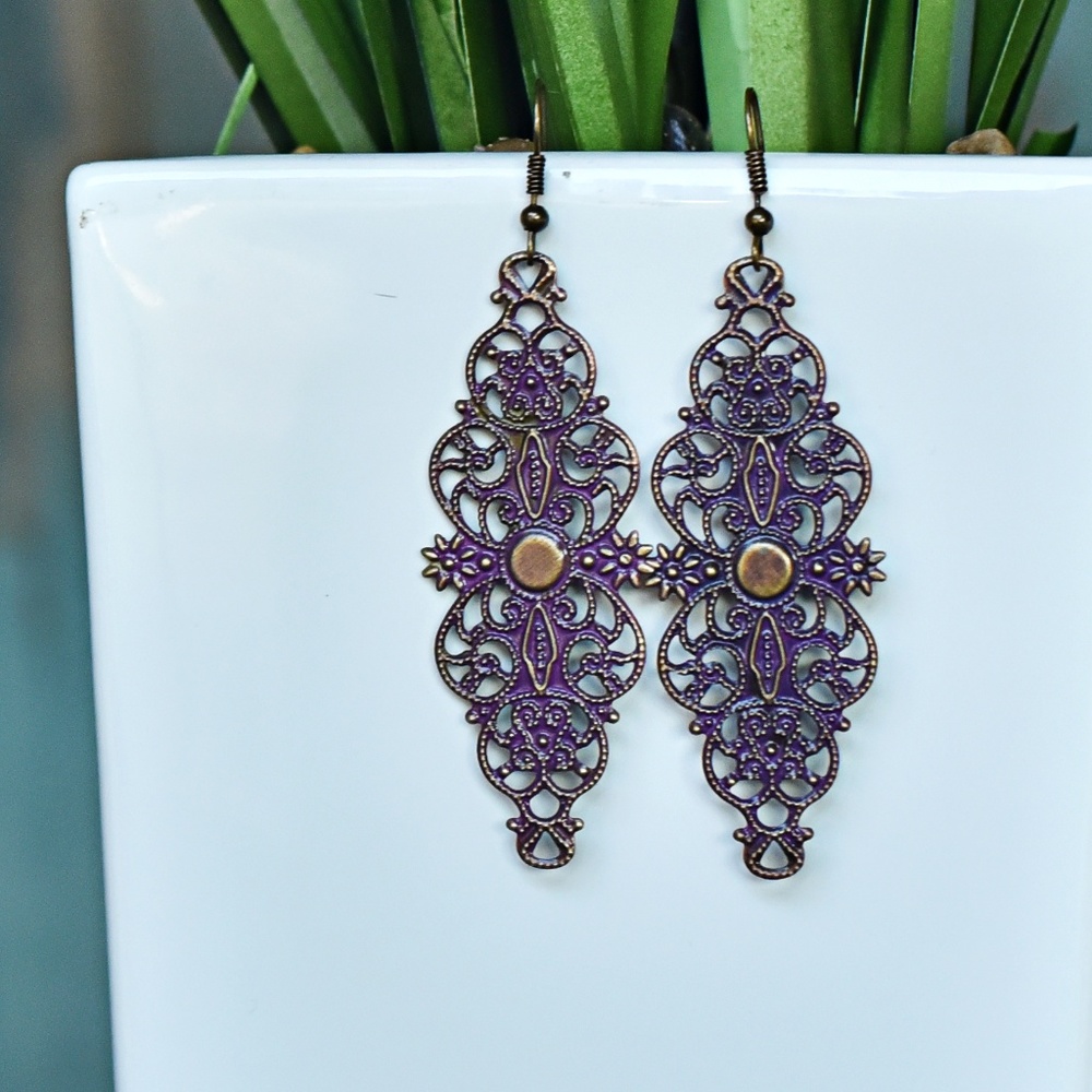 Hand-painted earrings